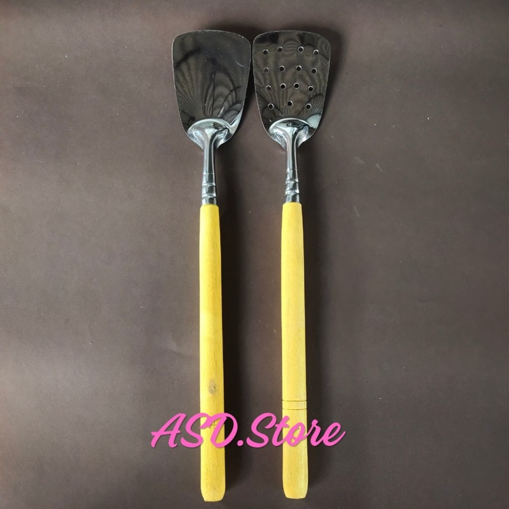 WOODEN HANDLE SPATULA / MEDIUM WOODEN HANDLE SPATULA / SOTIL