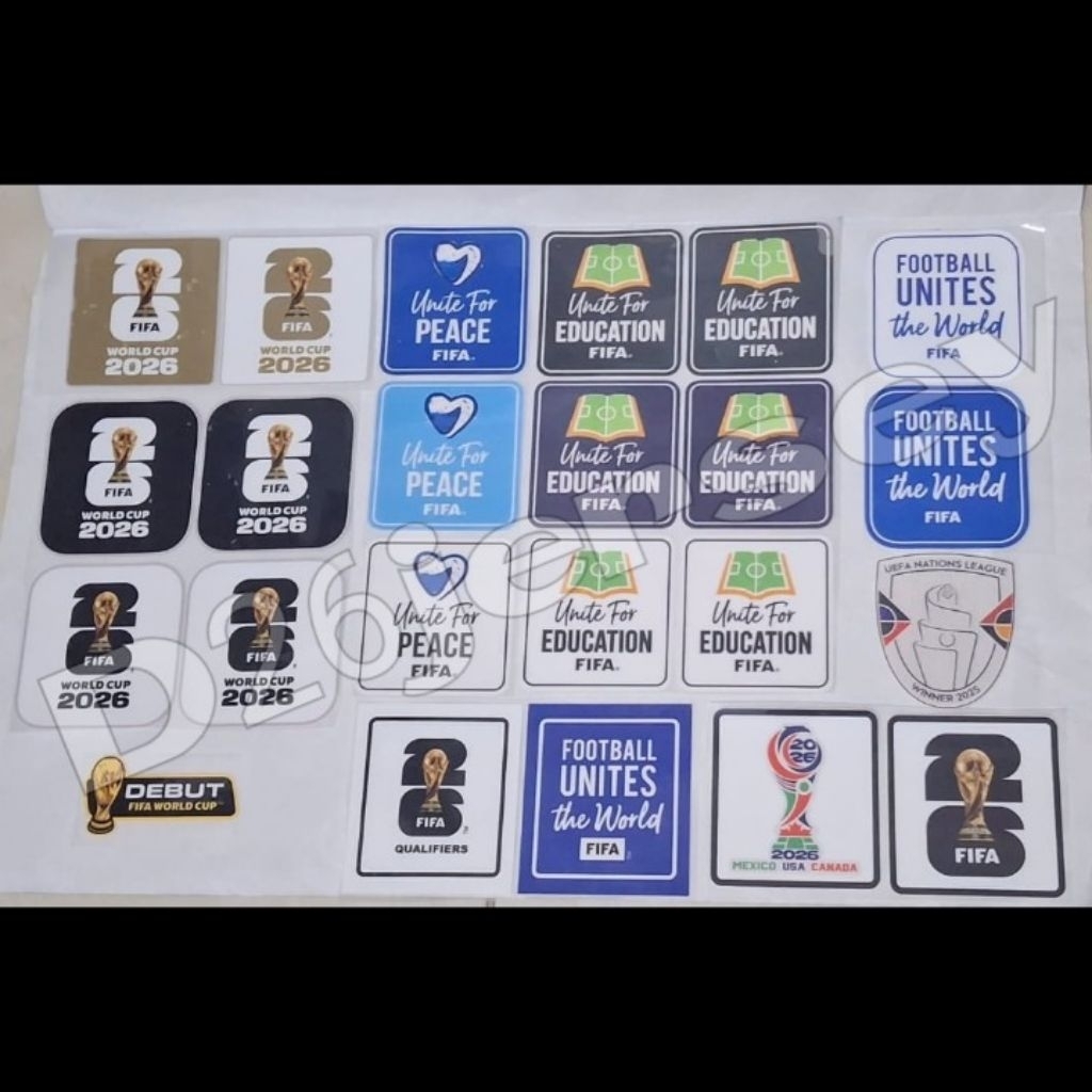 Patch World Cup 2026 อย่างเป็นทางการ COMPLETE VERSION 2026 ฟุตบอลโลกสัญลักษณ์บนแขนรวมการติดตั้ง