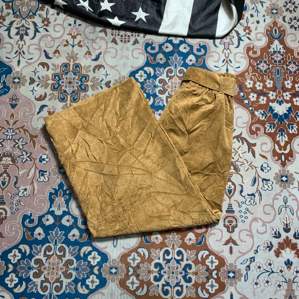 CORDUROY PANTS GU BAGGY FIT