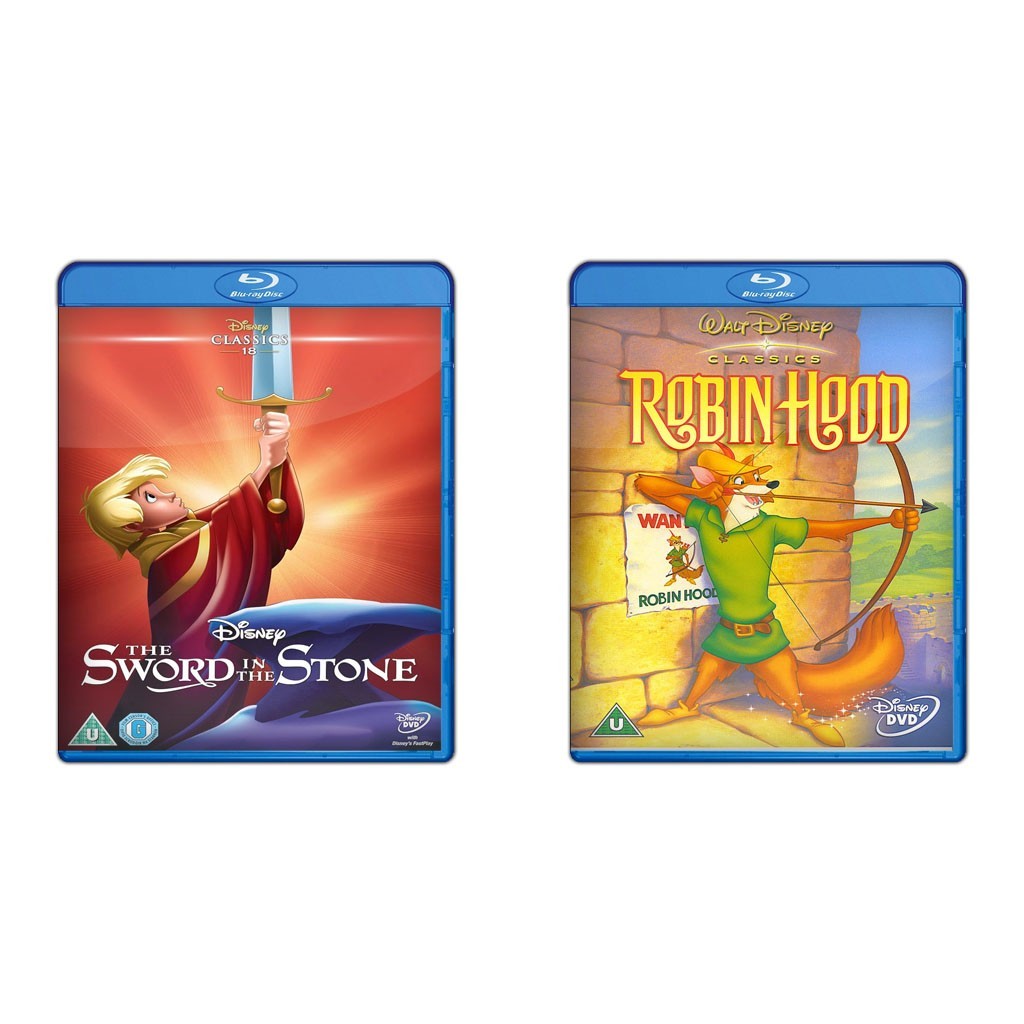 DVD The Sword In The Stone (1963) + DVD Robin Hood (1973)