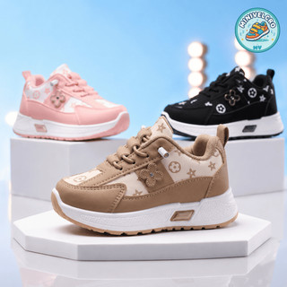 MINIVELCRO Sepatu Harian Anak Perempuan & Laki Umur 3 - 12 Size 26-37 Hitam Pink Khaki YNTAMY812