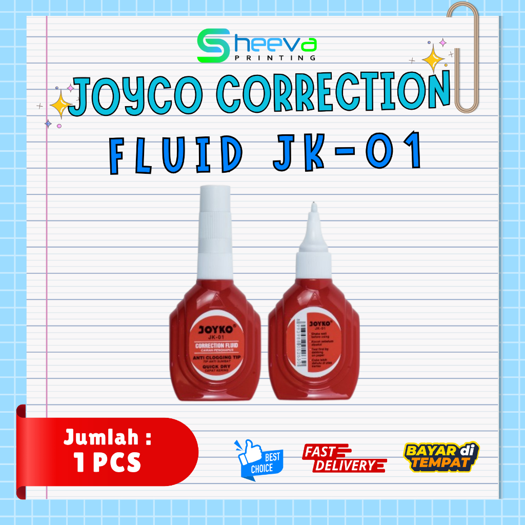JOYKO CORRECTION FLUID JK-01 (1 ชิ้น) / TIP-EX