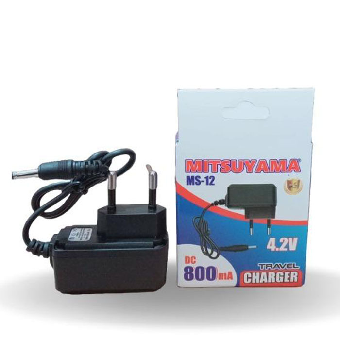 Mitsuyama Travel Charger Adapter DC 4.2V 800mA MS-12 MS12