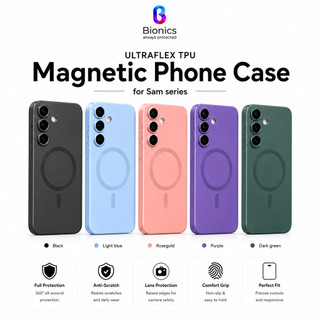 Bionics Softcase for Sam A57 A37 A27 A17 A56 A36 A26 A16 A55 A35 A25 A15 A54 A34 A24 A14 4G 5G A07 S24 S25 Ultra FE Ultraflex TPU Magnetic case