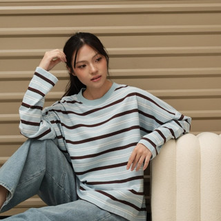 Leka Stripe Atasan Wanita by Monicathelabel
