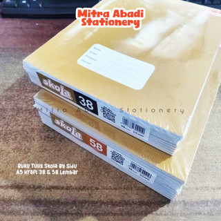 (1 PACK) BUKU TULIS SKOLA KRAFT A5 KRAFT / BY SIDU 38 58 LEMBAR SAMPUL COKLAT COWOK CEWEK ATK MURAH