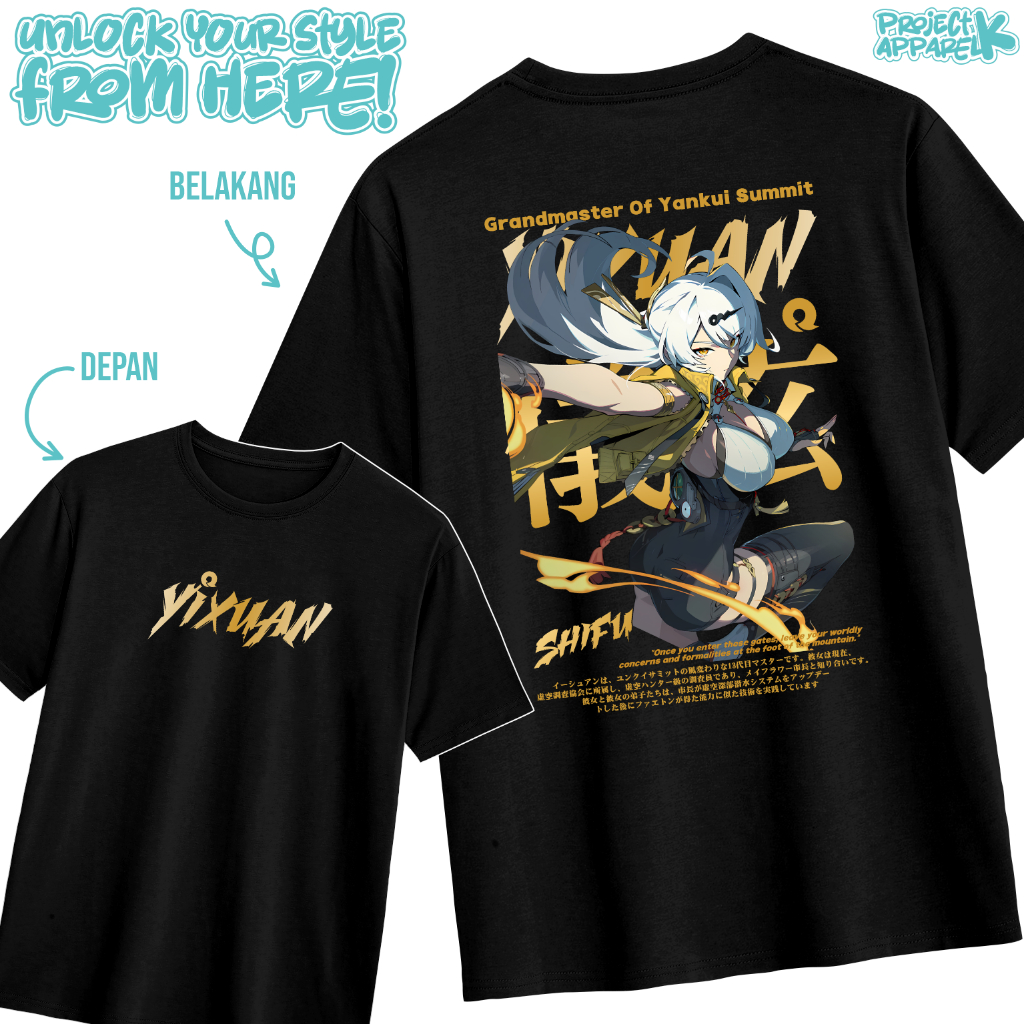 เสื้อยืด DISTRO YIXUAN ZENLESS ZONE ZERO ZZZ ANIME GAME เสื้อยืดผู้ชายเสื้อยืดผู้หญิง - COTTON 30S D