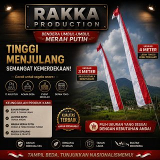 BENDERA UMBUL UMBUL LAYUR 4 METER