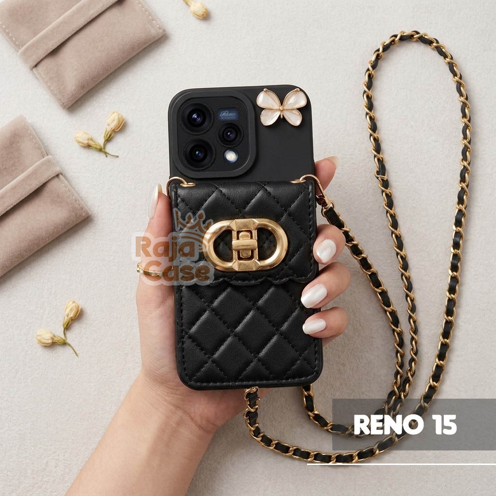 DIO Strap Wallet Case สําหรับ Infinix Smart 20 Hot 60 pro Oppo Reno 15 Oppo A6X Vivo Y05 Samsung A07