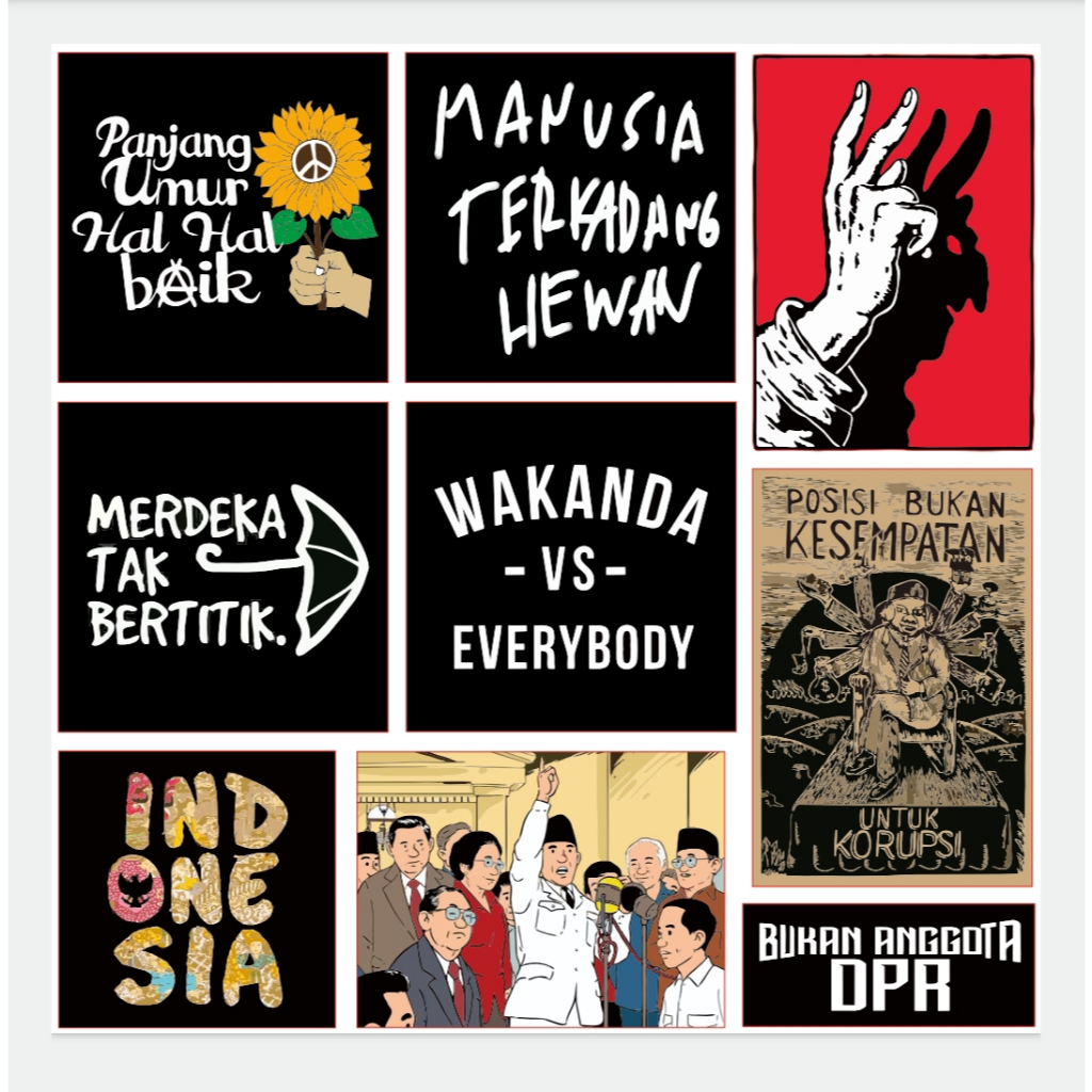 สติ๊กเกอร์แพ็ค Politic Wakanda Vs Everbody