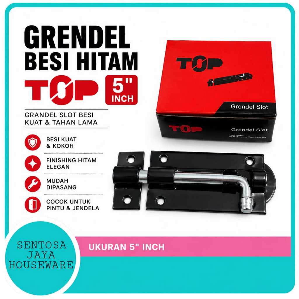 TOP BRAND 5" INCH BLACK IRON SS GRENDEL / 5" INCH BLACK IRON SLOT GRENDEL