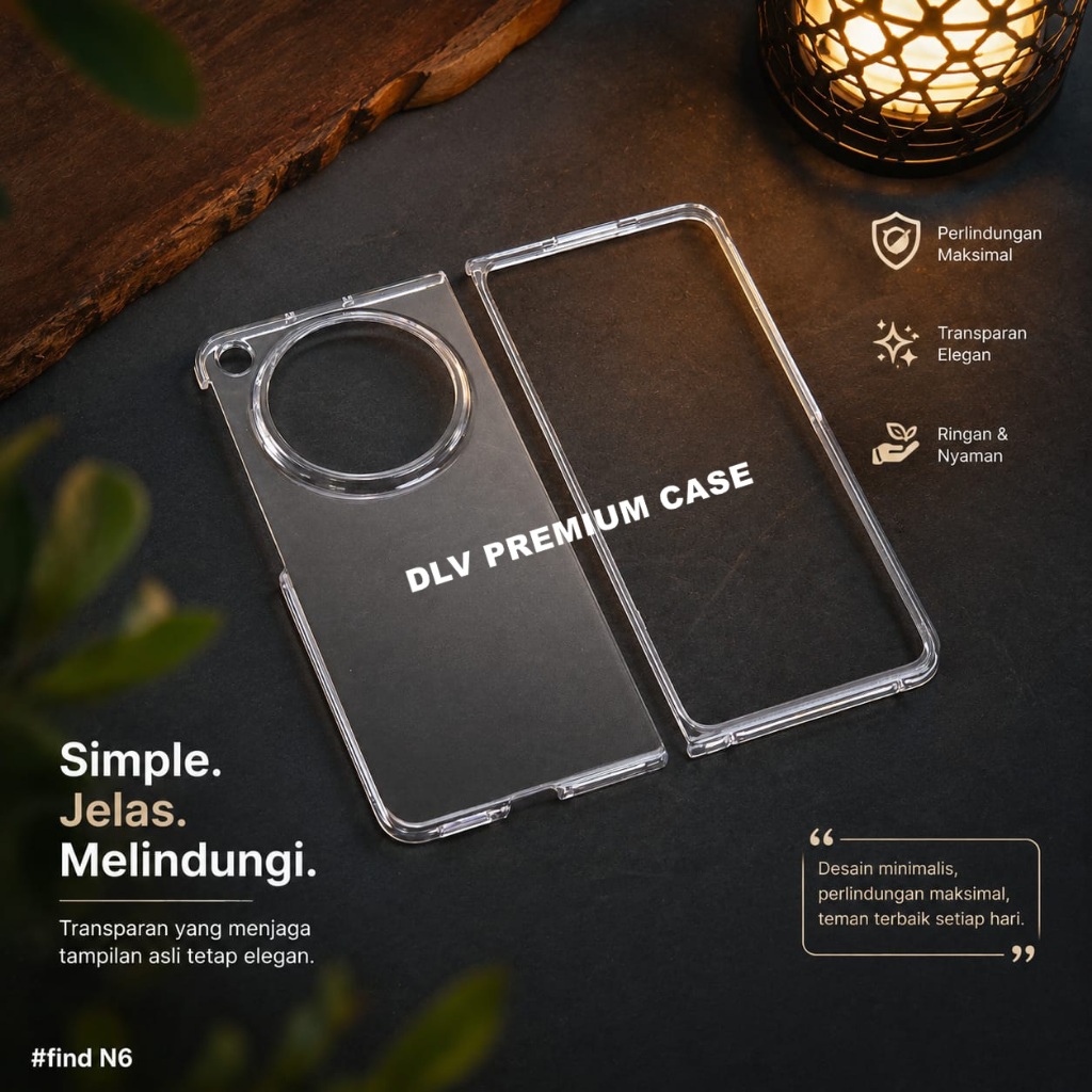OPPO FIND N6 CASE OPPO FIND N3 FOLD HARDCASE เคสโทรศัพท์แบบใส H01