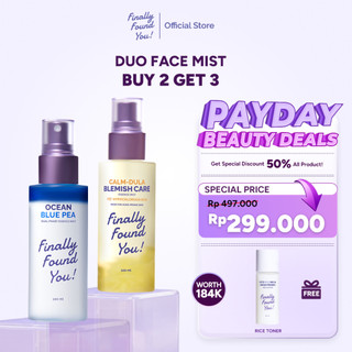 [BUY 2 GET 3] Finally Found You! Duo Mist HOCL FREE Brightening Essence Booster (Ocean Blue Pea Dual-Phase Essence Mist 100ml + Calm-Dula HOCL Essence Mist 100ml)
