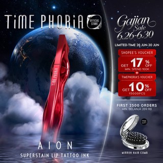 NEW LAUNCH-Timephoria Aion Superstain Lip Tattoo Ink 4G Tahan Lama 24H Waterproof Transferproof Foodproof  Lip Stain Liptint Lipgloss Lipstick Lip Cream Ringan Hydrates Makeup TimePhoria Official Store