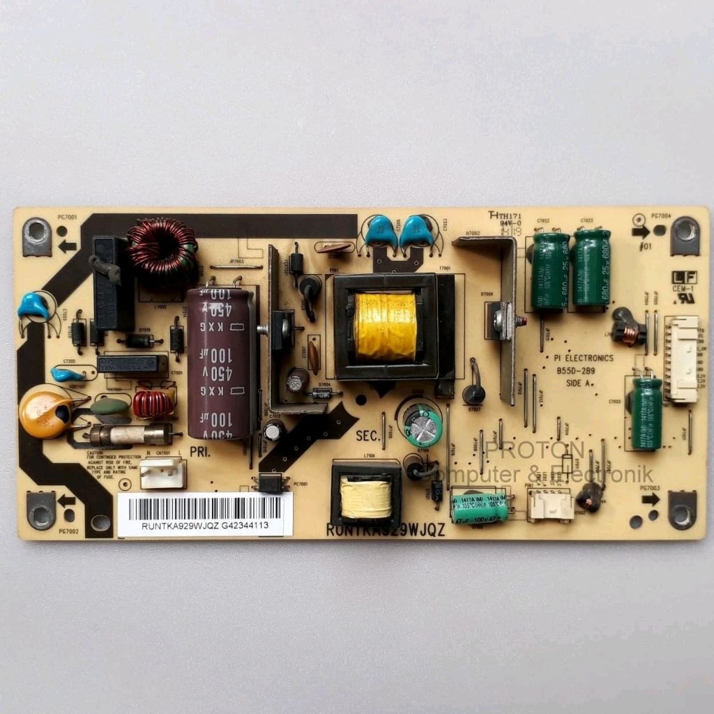 MESIN PSU LED TV Sharp Aquos LC 32LE240M 32LE340M LC-32LE340M LC-32LE240M LC-32LE347I 32LE341 32LE34