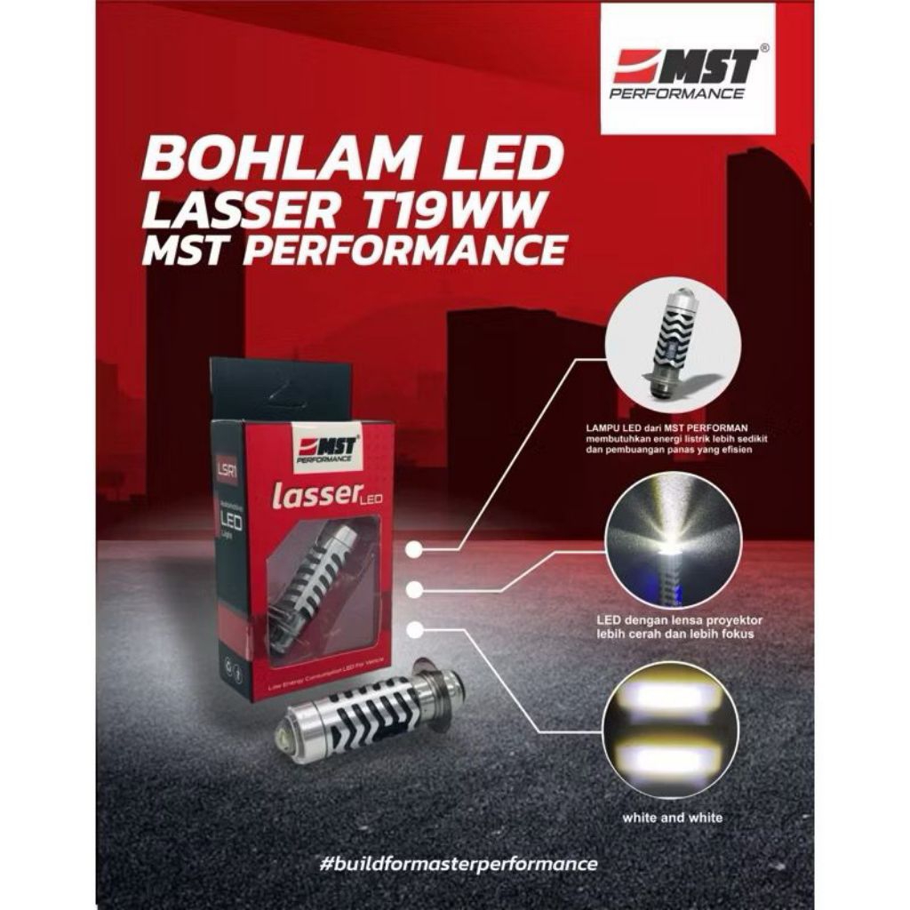 LED LASER LAMP BEAT FI MIO J VARIO 125 OLD MST-LED-T19-LSR1-WW