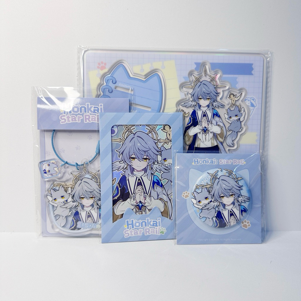 [HSR Official Merch] Sunday Little Cat Series - Stande, Badge, พวงกุญแจ, การ์ด