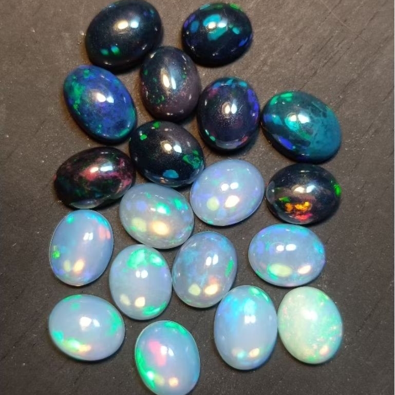 Kalimaya Stone & African Black Opal จาร์กงซุปเปอร์เต็ม