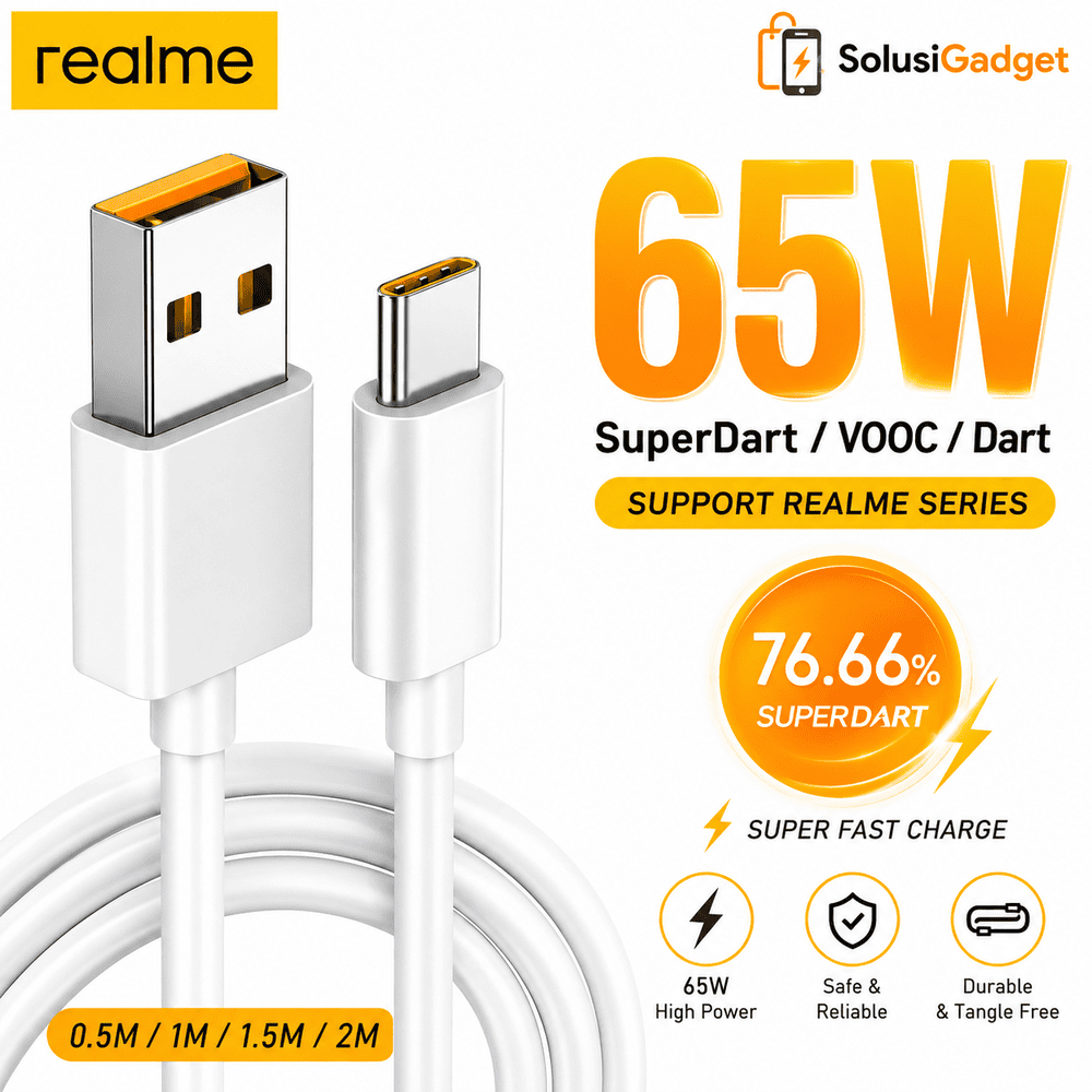 Oppo 6.5A USB Type C 65W SuperDart SuperVOOC Fast Charging Original Data Cable