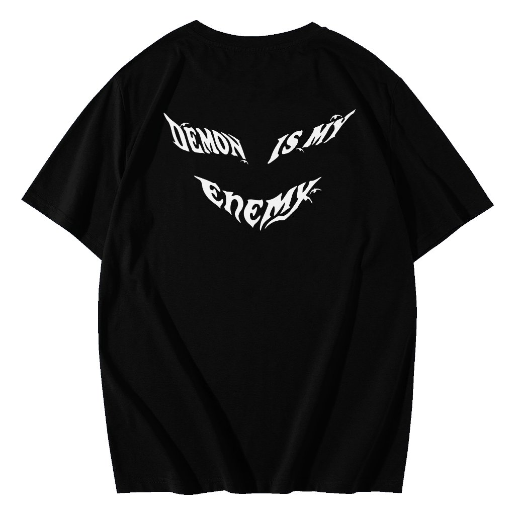 เสื้อยืด GEROISM - DEMON IS MY ENEMY - เสื้อยืดพรีเมี่ยมท้องถิ่น