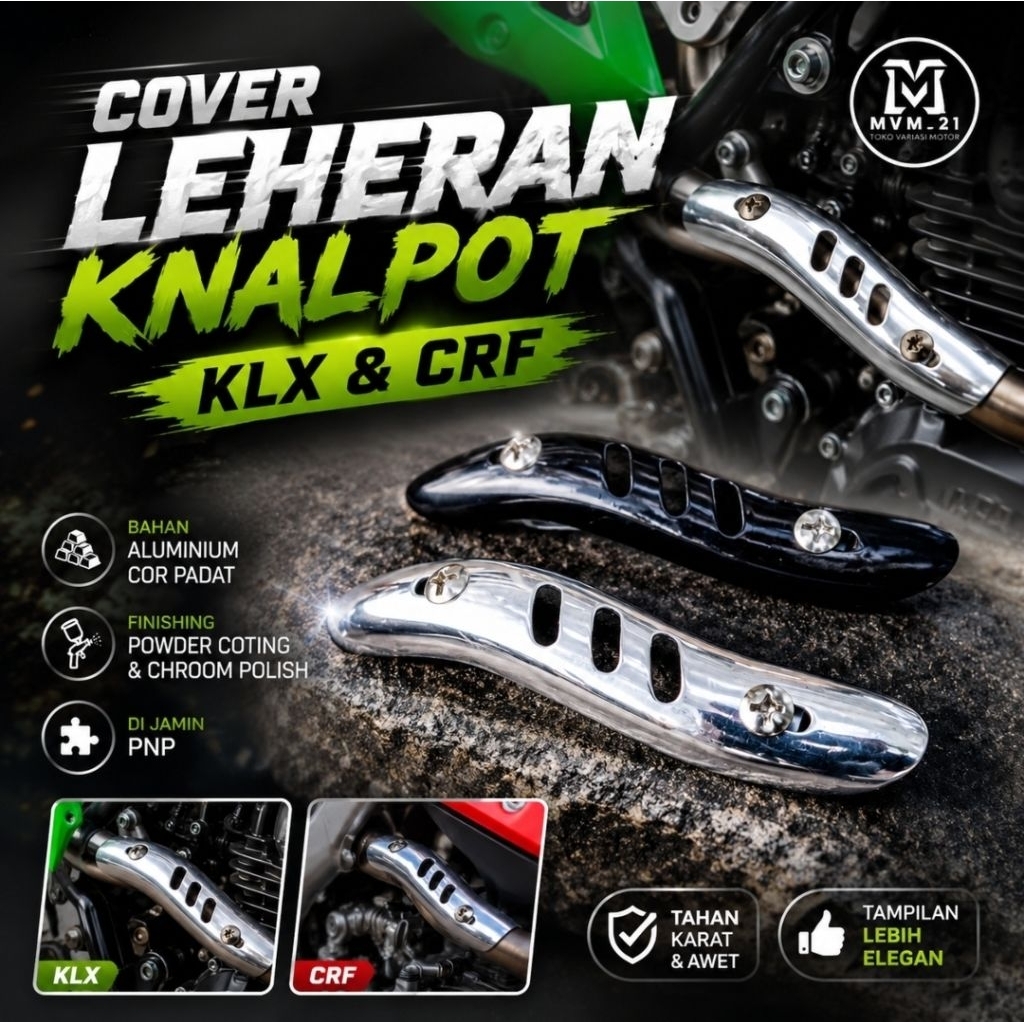 KLX DTRACKER BF CRF150L WR155 ฝาครอบท่อไอเสีย ตัวป้องกันท่อไอเสีย