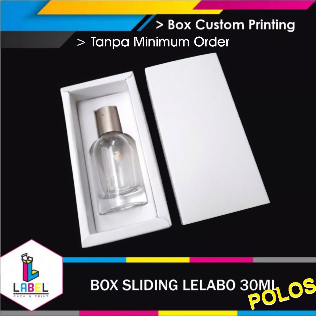 Lelabo 30ML กล่องเลื่อนสีขาวล้วน