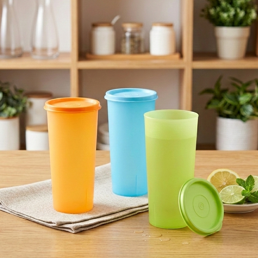 LEMONY 7305 TUMBLER - แก้วเครื่องดื่มหนึ่งชุดพร้อม TICK LID - ชุดแก้ว LEMONY - TUMBLER BOTTLE