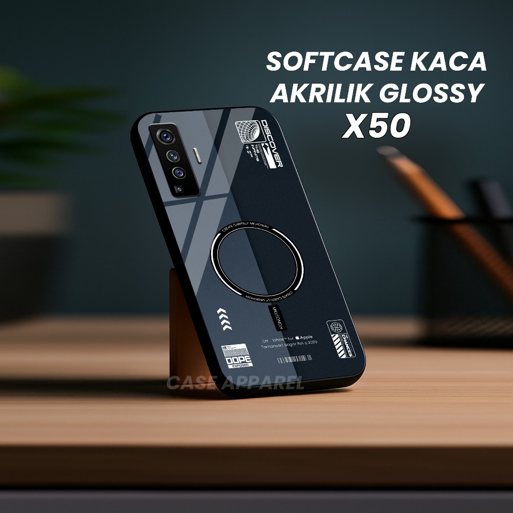 เคส Vivo X50 - Vivo X50 Softcase - ปลอกล่าสุด - เคส Vivo X50 glass softcase (GC462)