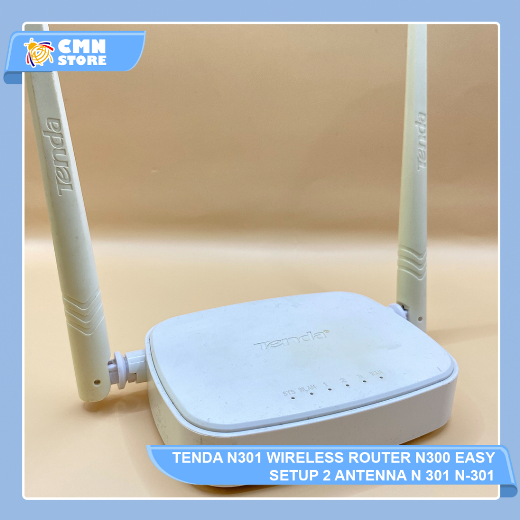 TENDA N301 WIRELESS ROUTER N300 EASY SETUP 2 ANTENNA N 301 N-301