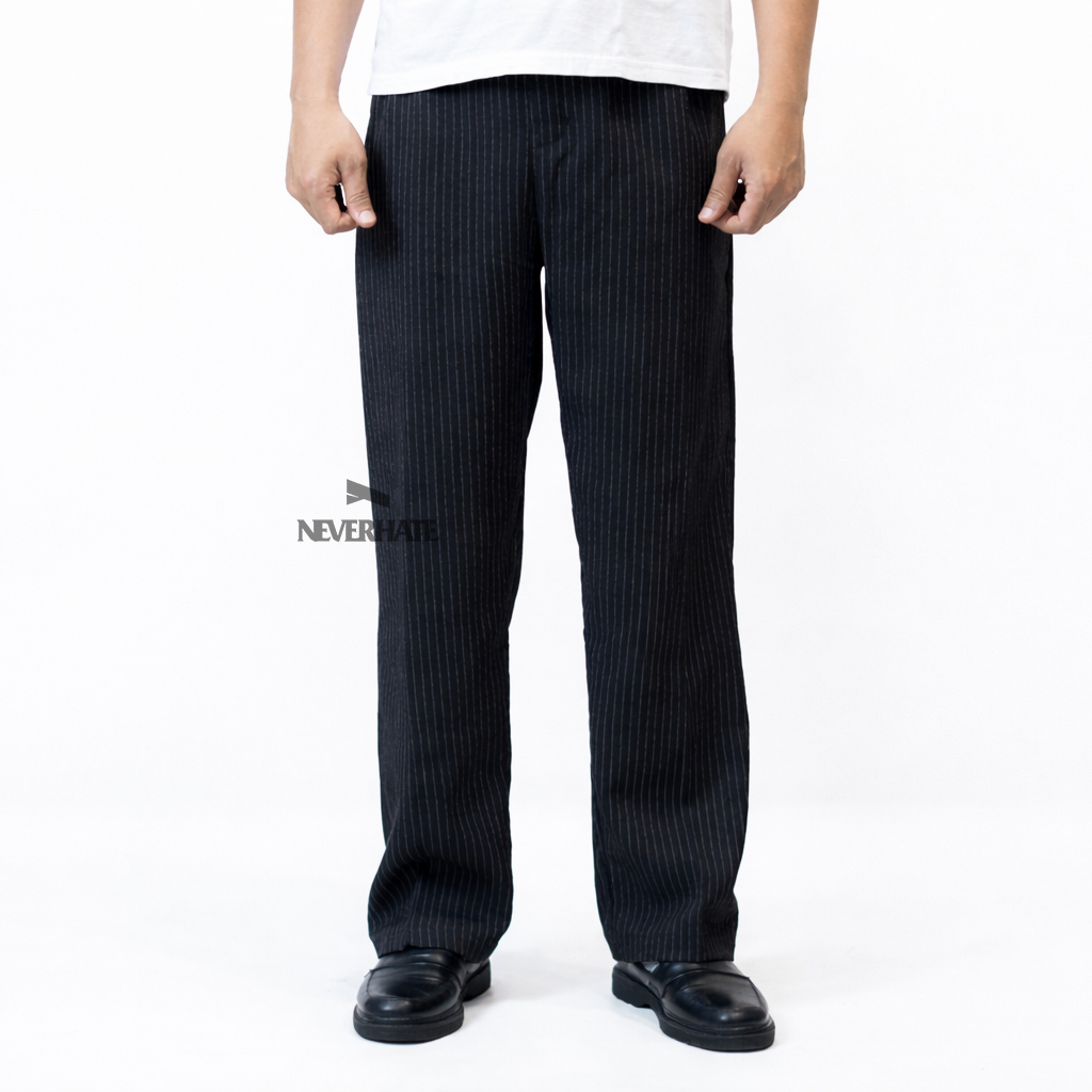 NEVERHATE LOOSE PANTS STRIPE LONG PANTS - BAGGY PANTS - LOOSE FIT PANTS