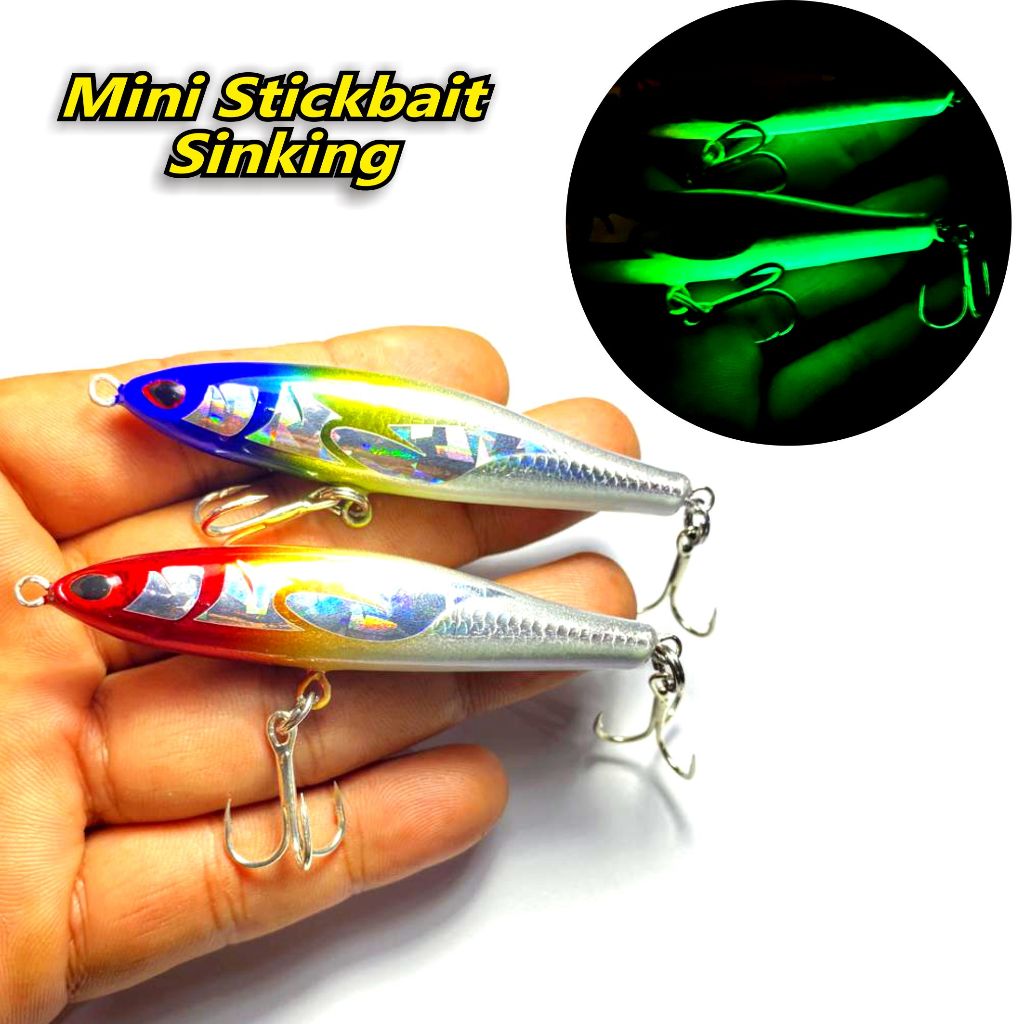 Mini Stickbait Sinking 8 ซม.18gr Sea Casting เหยื่อ Sinking Lure