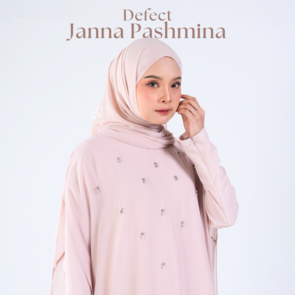 DEFECT - Janna Pashmina Ceruty (175 ซม. x 75 ซม.)