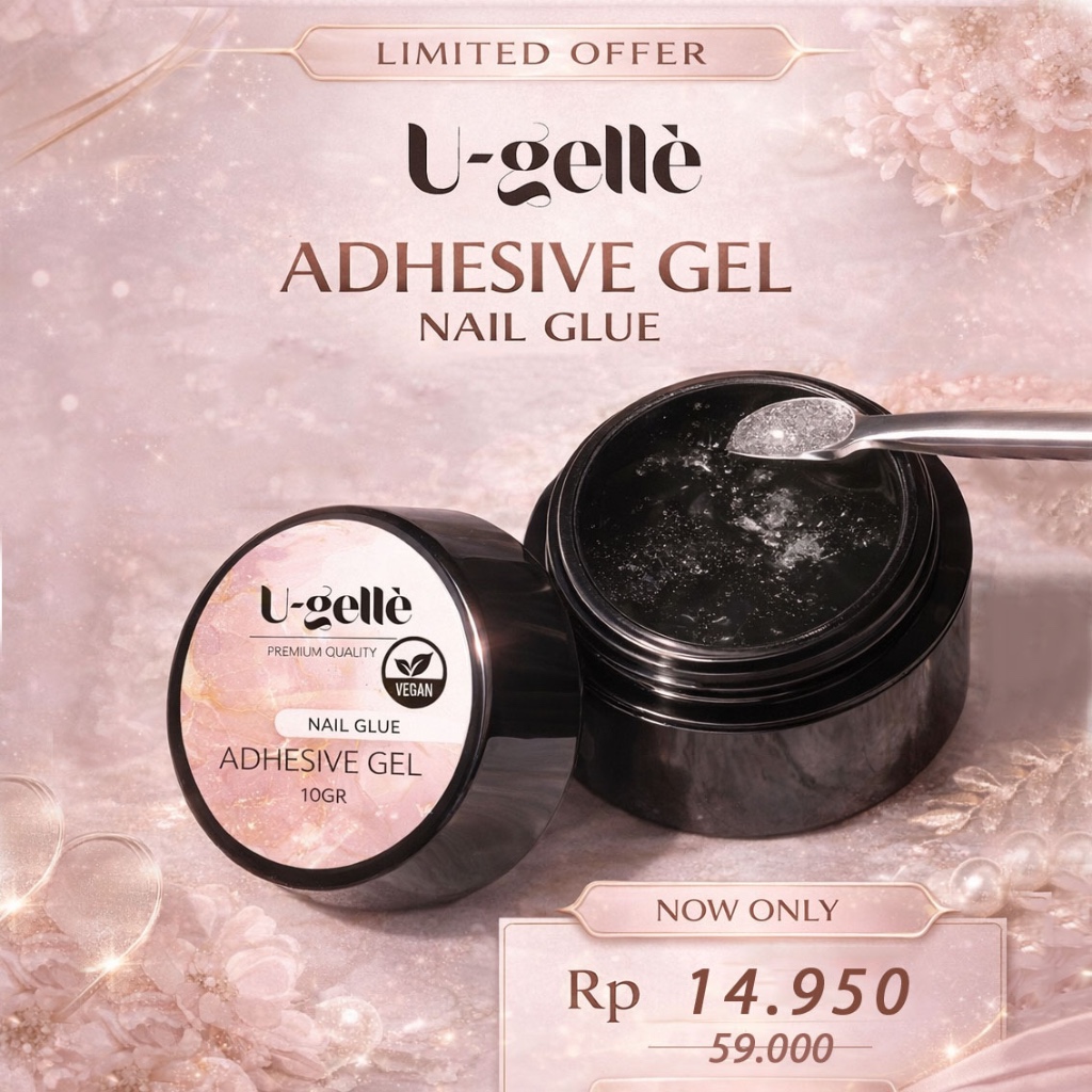 Non-Stick Gel เล็บปลอม GLue / เจลกาว / U-Gelle Nail GLue / ปลายเล็บ GLue / PEONNY ปลายอ่อน GLue