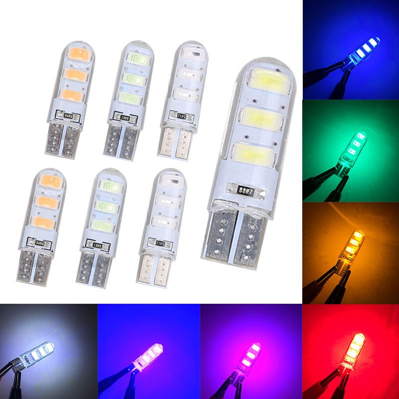 T10 CITY TWILIGHT LIGHTS 6 LED 12 VOLT และ 24 VOLT LIGHTS UP สําหรับรถบรรทุก SILENT