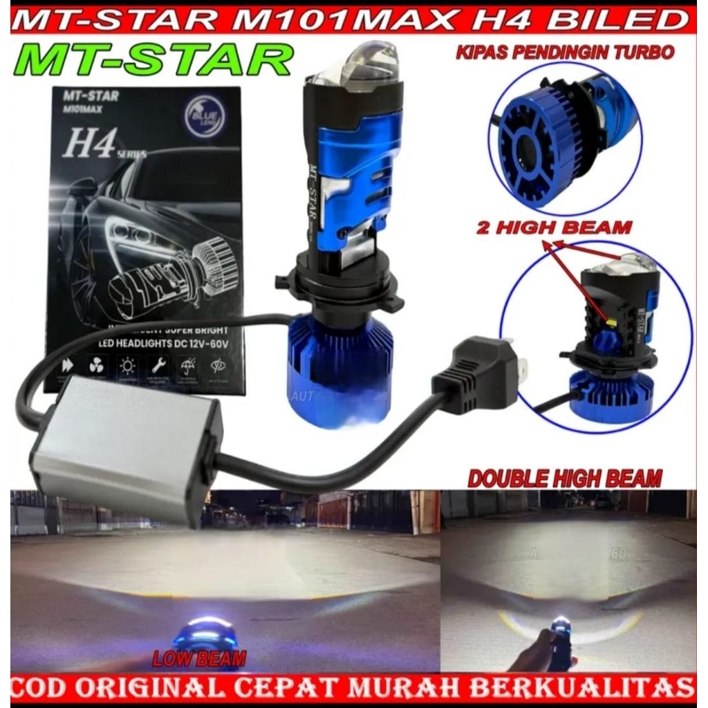 H4 mini bead MT star M101 MAX มีโมดูลฐานสว่างเป็นพิเศษ