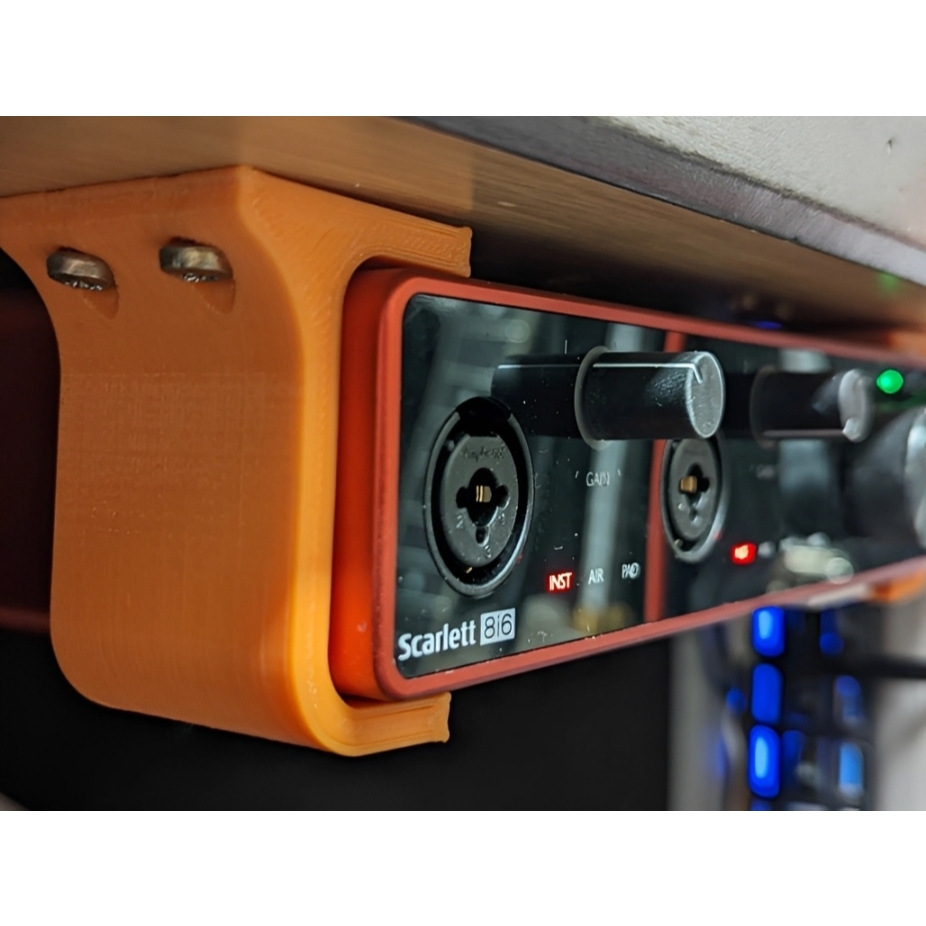 ขายึดสําหรับ 6i6 8i6 Focusrite Scarlett ภายใต้ที่วางโต๊ะ - S3D