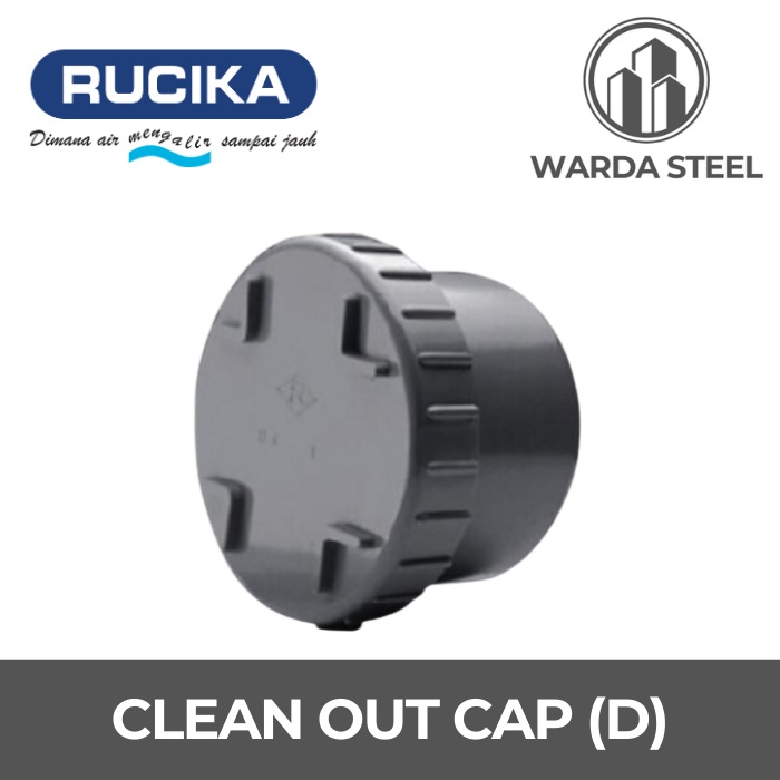 Clean Out Cap D 4" PVC RUCIKA - CO Sepic Tank Cap Dop 4 นิ้ว