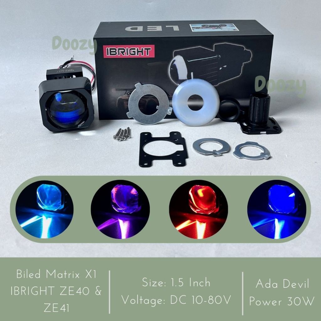CAHAYA IBRIGHT ZE40 ZE41 Bild Matrix X1 1.5 นิ้ว Plus Devil พัดลมระบายความร้อนทุกสภาพอากาศแสงแบน