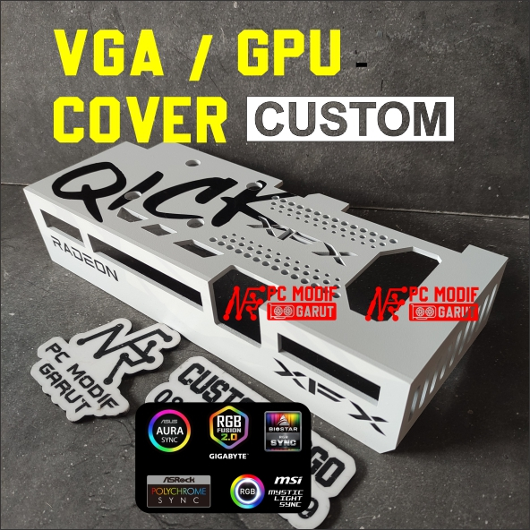 ฝาครอบ GPU ฝาครอบ VGA ไม่ใช่ LED XFX CUSTOM