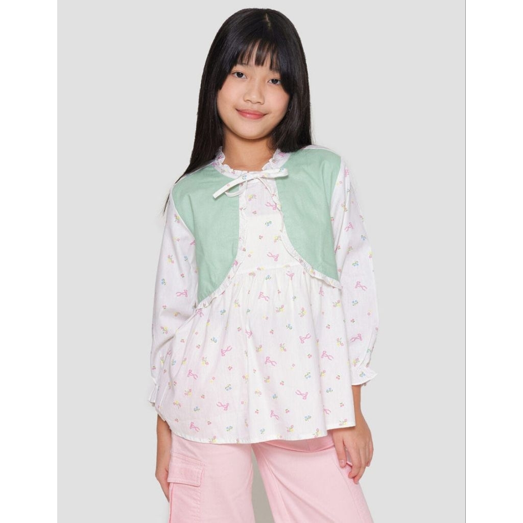 KATUN N3W TOP 5 6 7 ปี BLOUS3 ผ้าฝ้ายสวย OR1 L1tle M