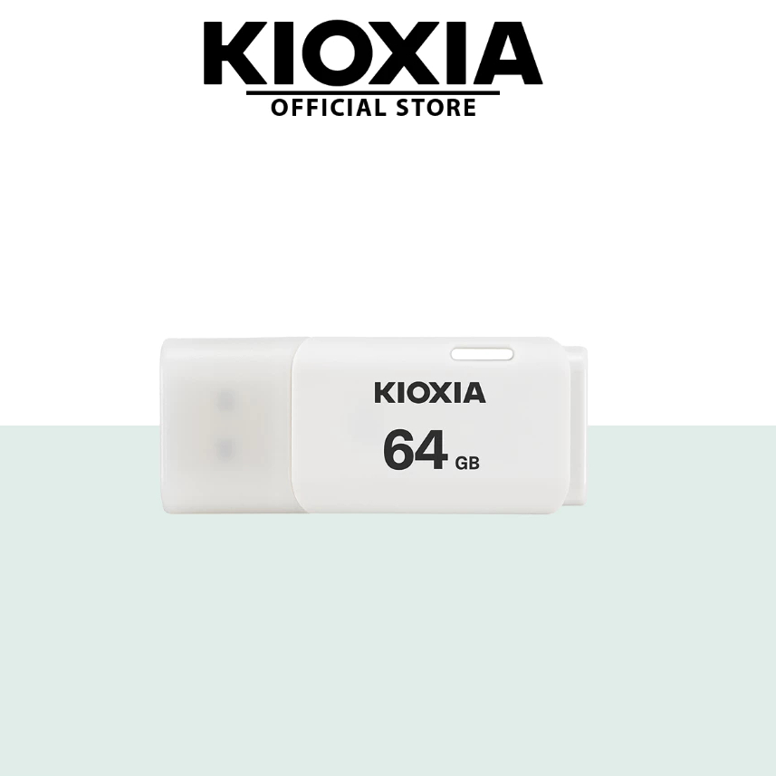 Kioxia Flashdisk 64GB USB 2.0 U202 ของแท้ - สีขาว