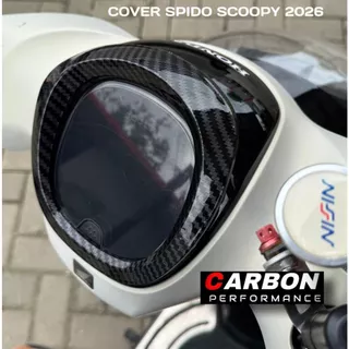CARBON SPEEDOMETER GARNISH SCOOPY GEN 6 ปี 2025 - 2026 LAST SCOOPY PRESTIGE SPIDO VARIATION