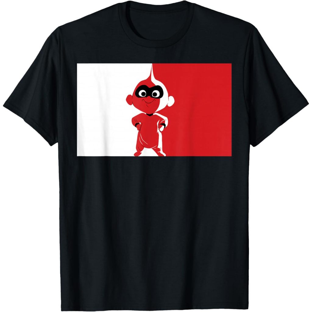 Disney Pixar Incredibles 2 Jack Jack Super Pose เสื้อยืด – Vintage 90s Retro เสื้อสําหรับผู้ชายและผู