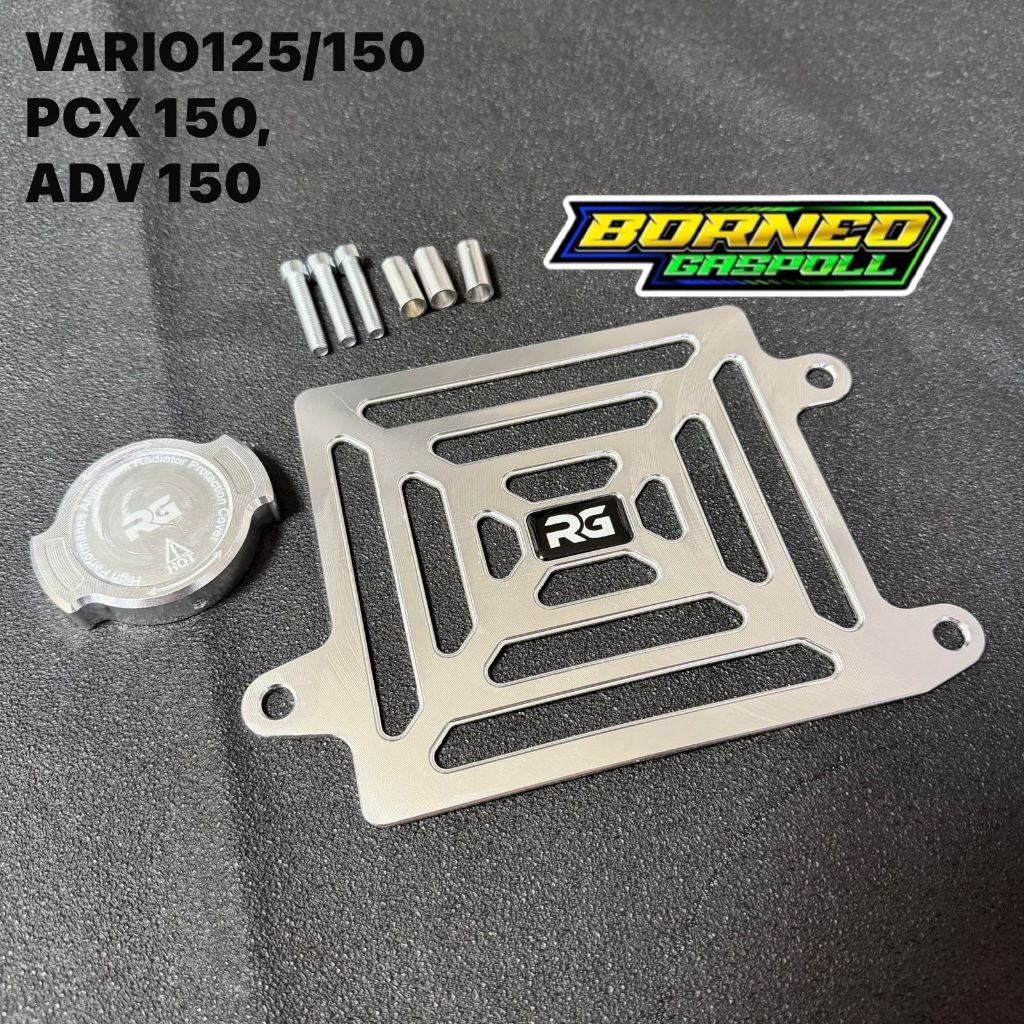 RG RADIATOR COVER PACKAGE + PCX 150 VARIO 150 ADV 150 RADIATOR COVER RG ORIGINAL SILVER