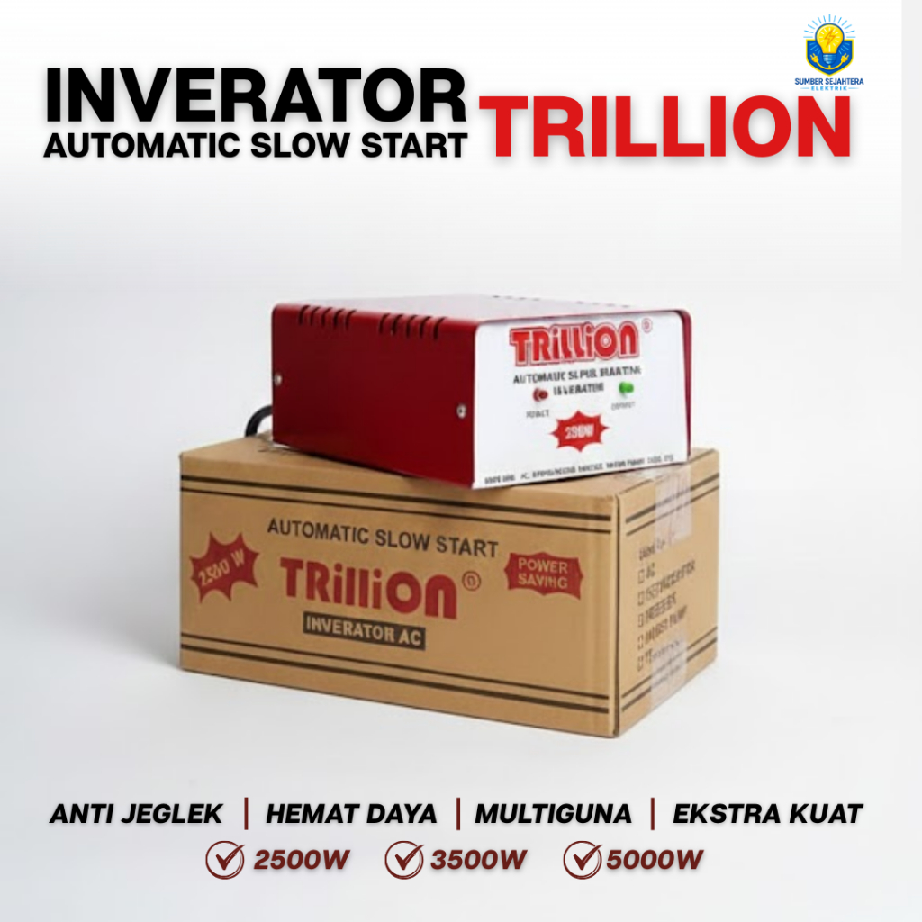 100% Original Trillion Inverter ตรวจสอบก่อนจัดส่งรายการใหม่ 2500W 3500W 5000W Anti-Jeglek