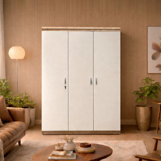 Harvest Furniture Lemari Pakaian Baju 3 Pintu Murah Minimalis