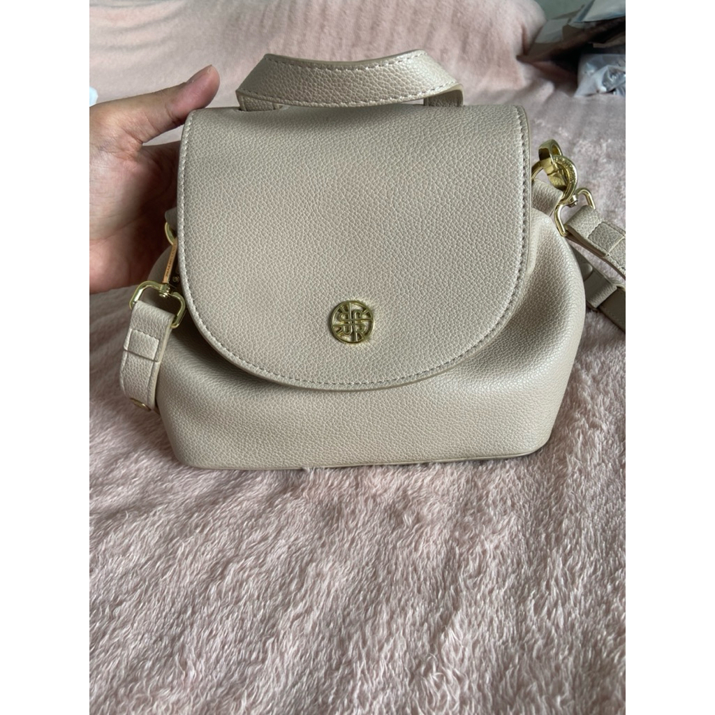 Ria miranda preloved mini kin bag taupe Color