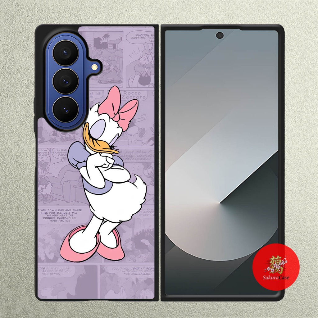 เคสโทรศัพท์ Samsung Z Fold 7 6 5 4 3 Sublimation Hardcase Daisy Duck Comic