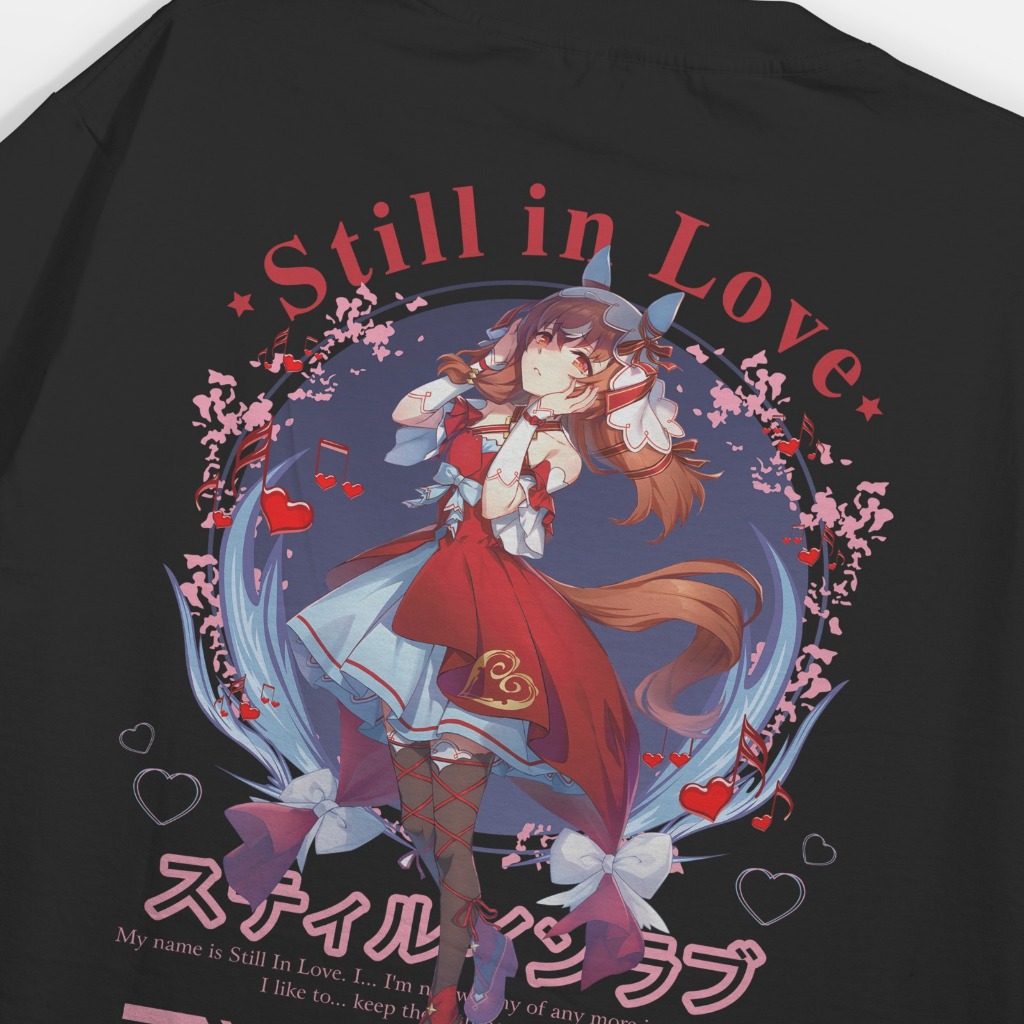 Heavyweight Still In Love Uma Musume Tshirt 230 GSM: Still In Love Cotton 20s เสื้อยืด