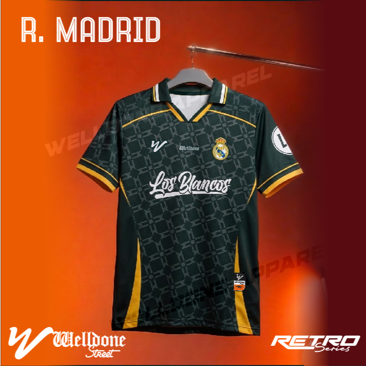 ชุดคลับ! REAL MADRID RETRO FOOTBALL CLUB JERSEY / FOOTBALL JERSEY / SUPPORTER JERSEY / VINTAGE JERSE